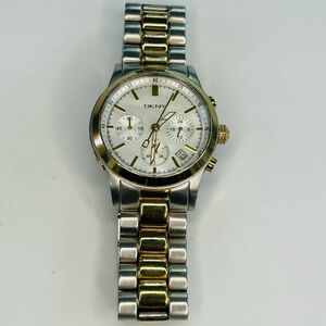 Working Ladies DKNY Broadway NY8061 Two-Tone Chronograph Chunky Minimalist Watch